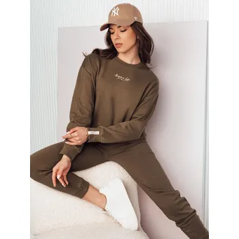 Dámská mikina Dámská oversize mikina AWIOL hnědá FashionStreet BY1273 L