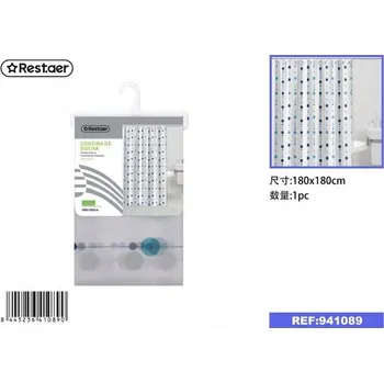 Prostěradlo Barevný Záclona do Sprchy 180x180 cm se Vzorem