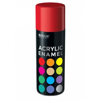 Barva ve spreji BIODUR Akrylový email ve spreji - ohnivá červená 400ml/RAL 3000