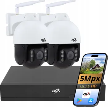 IP kamera Sada kamer DVS 5Mpx otočná WiFi bezdrátová pro monitoring