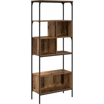 Knihovna Knihovna Staré dřevo 76 x 33 x 188,5 cm kompozitní dřevo