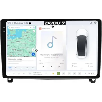 GPS navigace AUTORÁDIO NAVIGACE GPS PEUGEOT 407 2004-2011 ANDROID QLED 6GB