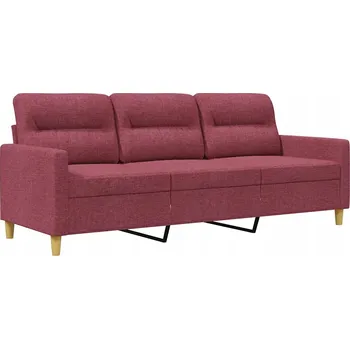 Pohovka Pohovka VidaXL 198 x 50 cm látka červená