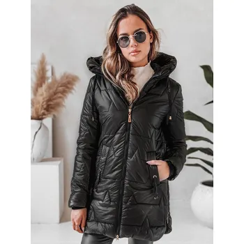 Dámská prošívaná zimní bunda s kapucí černá FashionStreet TY5089 S