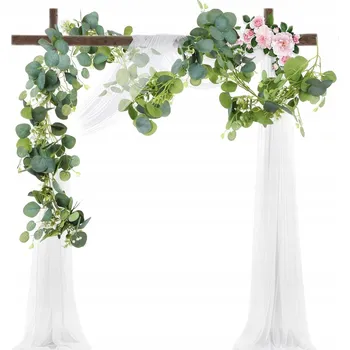 umělá květina EUKALYPTOVÁ GIRLANDA DEKORATIVNÍ UMĚLÁ 2m rostlina pro aranžmá ozdoba