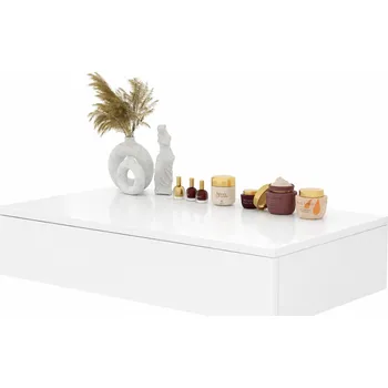 Toaletní stolek Toaletní Stolek Meblano bílý lesk 75 x 16 x 40 cm