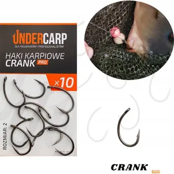 Rybářský háček Háčky na zem s protihrotem Undercarp Crank Pro 10 ks