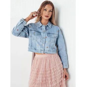 Dámská bunda Dámská džínová bunda FINSEI modrá FashionStreet TY4166 L