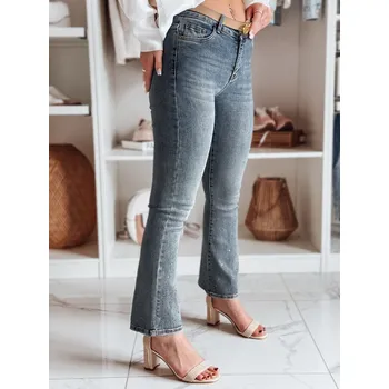 Dámské kalhoty Dámské džíny do zvonu se zirkony BLINKFIT modré FashionStreet UY2449 XL