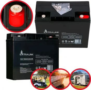 Záložní baterie Extralink AGM 12V 18Ah | Akumulátor | Bezúdržbový