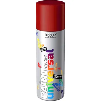 Barva ve spreji BIODUR Email Ohnivě červená RAL 3000 400ml
