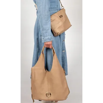 Kabelka Monnari shopper kabelka z eko kůže béžová