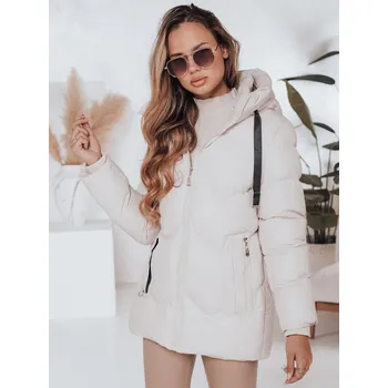 Dámská bunda Dámská zimní bunda SALVONA světle béžová prošívaná FashionStreet TY5004 XL