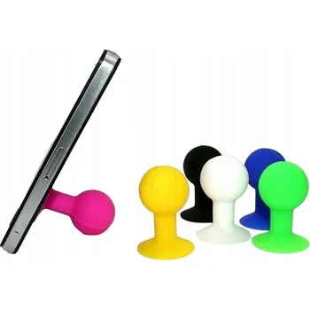 SILIKONOVÝ DRŽÁK PRO TELEFON S PŘÍSAVKA, BÍLÝ