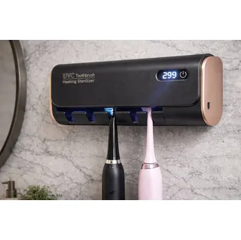 Držák na kartáček Inteligentní držák na zubní kartáčky Selvione RA-608 s UV dezinfekcí