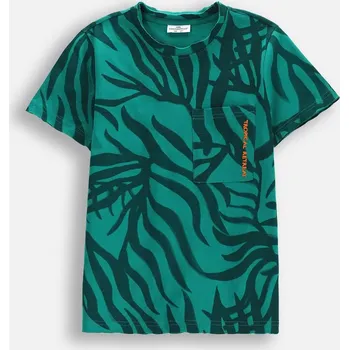 Dětská móda Chlapecké tričko zelené, krátký rukáv, velikost 158 Coccodrillo WC5