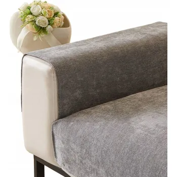 Prostěradlo Šedý protiskluzový přehoz na pohovku