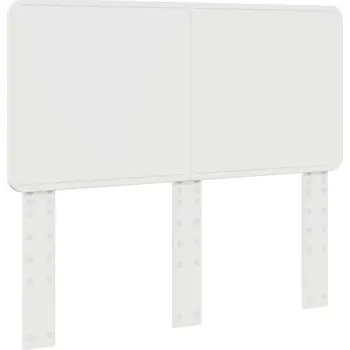 Čelo postele Lesklá bílá 135 cm Materiál dřevotříska