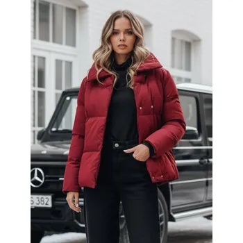 Dámská prošívaná zimní bunda LARO bordó FashionStreet TY4957 L