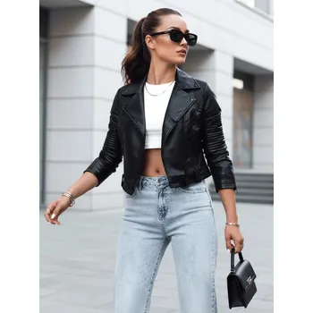 Dámská bunda Dámská kožená bunda ramones NEGRA black FashionStreet TY4163 XL