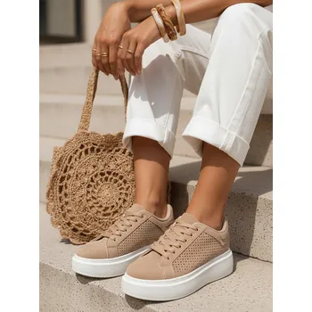 Dámské tenisky FashionStreet béžové dámské tenisky ZY1373 39