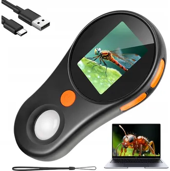 Mikroskop PŘENOSNÝ ELEKTRONOVÝ MIKROSKOP PRO DĚTI S LED OSVĚTLENÍM, FOTKAMI A VIDEI