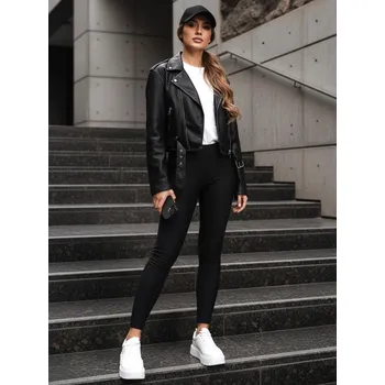 Dámské legíny Dámské legíny černé FashionStreet UY2732 S