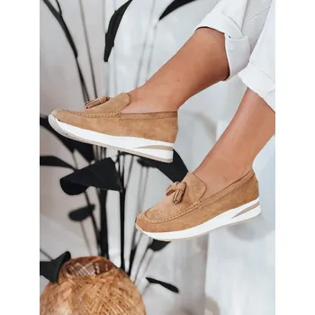 Dámské polobotky Dámské mokasíny na lehkých platformách MOCCKO khaki FashionStreet ZY0715 37