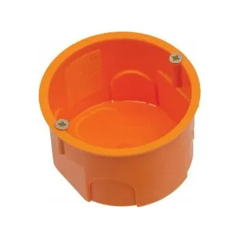 Elektroinstalační krabice Instalační krabice pod omítku PK 60 Lux se šrouby, mělká A.0002P oranžová PAWBOL