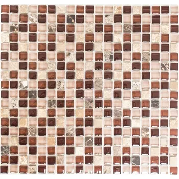 Obklad Mozaika WzorcowniaStudio 30,5 x 32,2 cm, odstíny hnědé a béžové