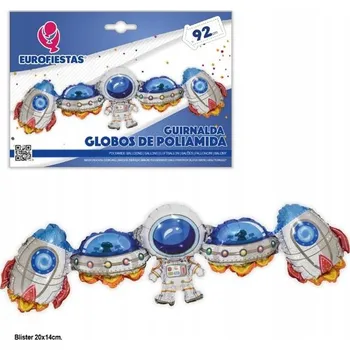 Balónek Ouda Party - Sada balónků ve tvaru rakety a astronauta