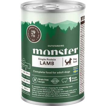 Krmivo pro psa Monster krmivo mokré jehněčí maso 0,4 kg