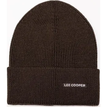Čepice Lee Cooper zimní čepice beanie hnědá univerzální velikost
