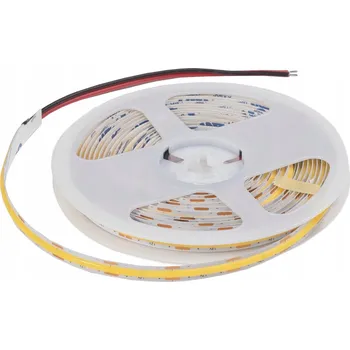LED páska LED COB pásek 12V 5M role NEON studená bílá linka 9,8W/m silný AKS