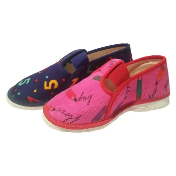 Dívčí bačkory DEMAR Dětské bačkůrky klasické nízké 555 Velikost: 23,5 DÍVČÍ