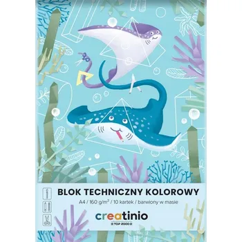 Blok Creatinio technický blok A4, 10 listů, barevný