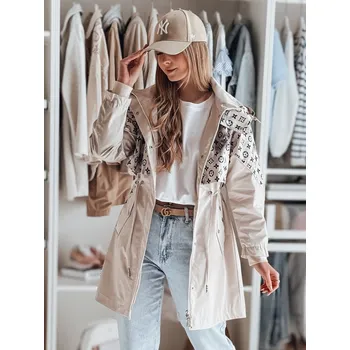 Dámská bunda Dámská přechodná bunda parka FERIPARKA béžová FashionStreet TY4874 XL