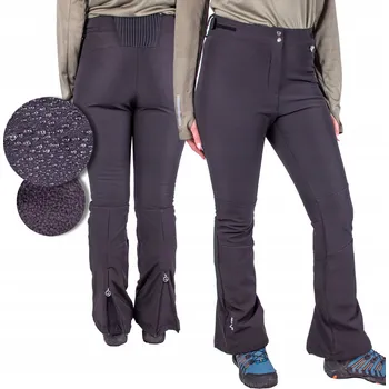 Snowboardové kalhoty Dámské lyžařské kalhoty SOFTSHELL zimní FIRI černé 36 S