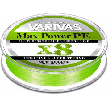 Rybářská šňůra Šňůra Varivas Max Power PE x8 0,6 150 m max. 14,5 lb 0,128 mm x 150 m