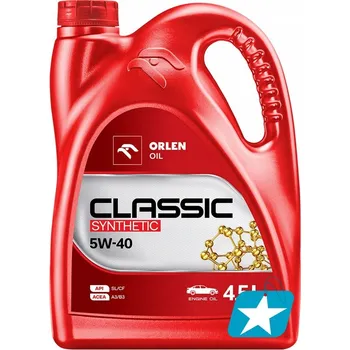 Motorový olej Orlen PLATINUM CLASSIC DIESEL SYNTHETIC 4,5 l 5W-40