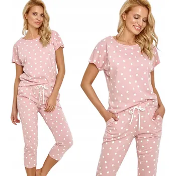 Dámské pyžamo Taro bavlněné dámské pyžamo Chloe 2860 3/4 velikost *L* růžové