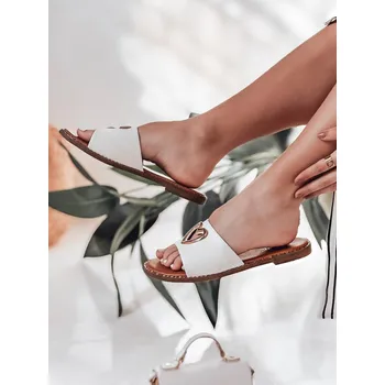 Dámské polobotky Dámské žabky se srdcem LOVEMISS white FashionStreet ZY0770 36