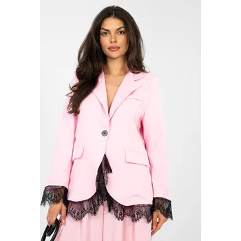 MI MA bunda A5288.68 světle růžová jedna velikost