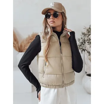 Dámská vesta Dámská prošívaná vesta URBANELLE béžová FashionStreet TY4973 XL