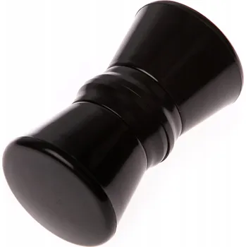 Knoflík Černá kulatý rukojeť pro dveře sprchového koutu Kerra "PIXEL BL" Knoflík