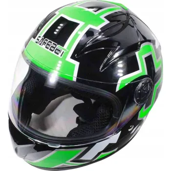 Helma na motorku PŘILBA SAFEBET HF-909 ČERNÁ E242 MALÁ M (ECE)