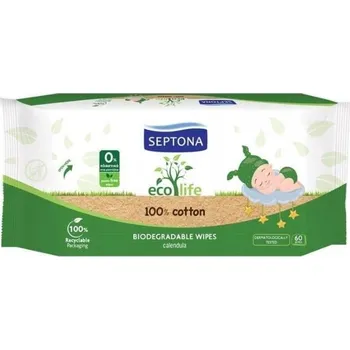 Hygienický ubrousek Septona EcoLife Vlhčené Ubrousky Bio 60 kusů