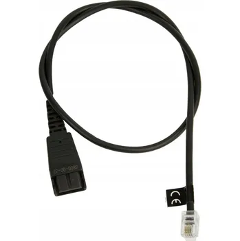 Kabel Jabra QD, rovný, konektor RJ11 Černý