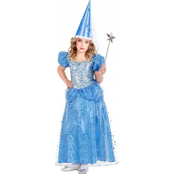 Karnevalový kostým KOSTÝM PRINCEZNA LEDOVÁ KRÁLOVNA LEDOVÉ KRÁLOVSTVÍ, VELIKOST 116