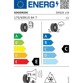 Zimní osobní pneu Zimní pneumatika Goodride SW628 175/65R15 84 T, přilnavost na sněhu (3PMSF)